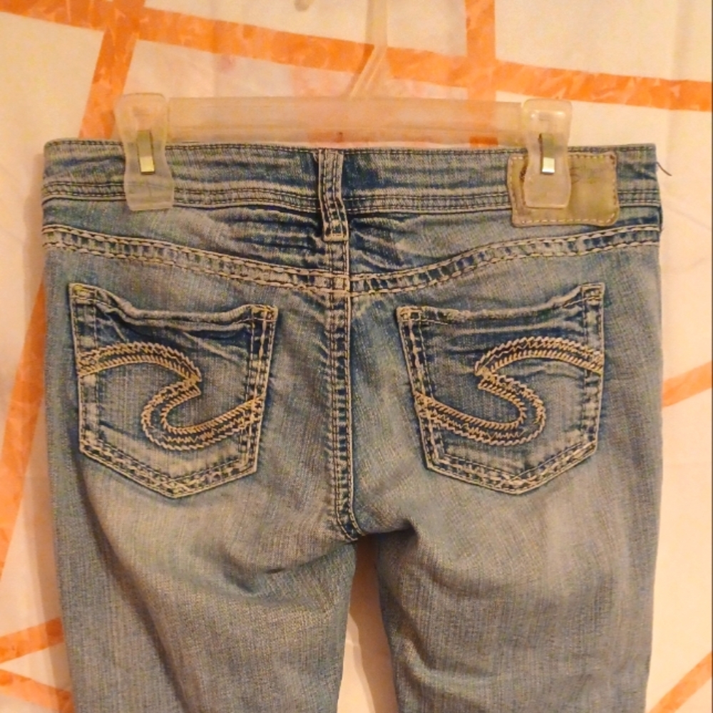 Silver Capri pants Size 28W